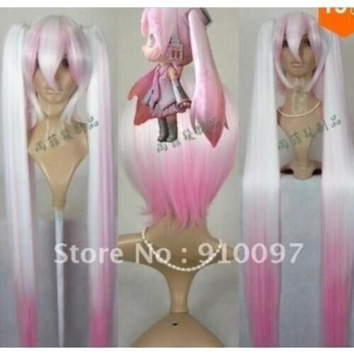 Suyushun718+++>>>>new pink white Sakura miku powder cosplay Party wig X052883