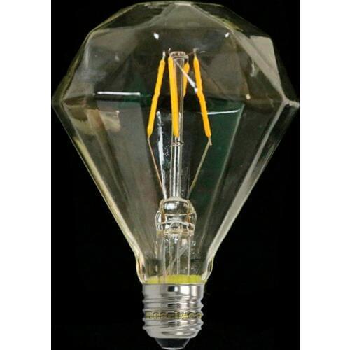 LED Diamond Shape G125 Vintage Edison Light 220V E27 Warm White Retro Led bulb