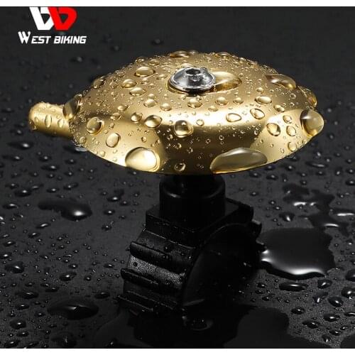 WEST BIKING Vintage Cycling Bell Classical Bicycle Handlebar Ring MTB Road Clear Bell Horn Waterproof Safety Bike Accessories