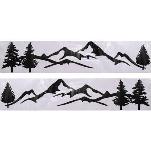 1 Set Car Body Side Truck Decal Vinyl Flame Graphics Racing Stripes Sticker Universal