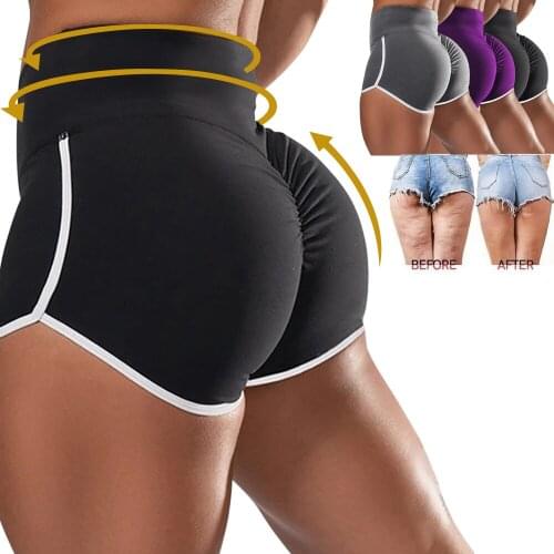 2021 Women Sports Yoga Shorts Workout Fitness Running Sport Female Shorts Cotton High Waist Gym Cycling Sport Shorts