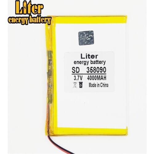 358090 3.7V 4000mAH (polymer lithium ion ) Li-ion for tablet pc 7 inch 8