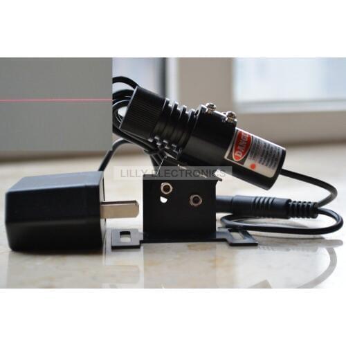 650nm 60mW Red Laser Line Locator Module with holder and AC adapter
