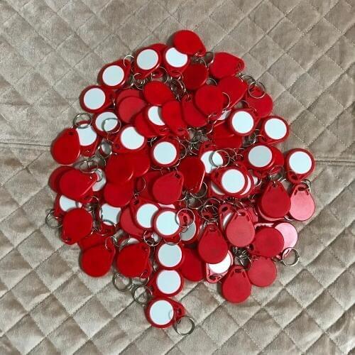 800pcs/lot 13.56Mhz NFC tags TAG215 keyfob tag for tagmo card