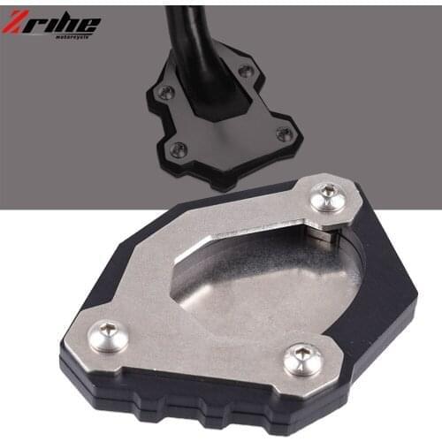 Motorcycle Aluminum Stand Enlarge Plate Kickstand Extension For Kawasaki Versys650 Versys 650 2015-2021 2016 2017 2018 2019 2020