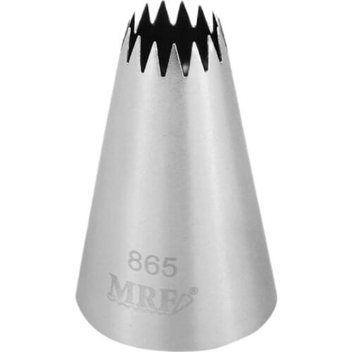 Free Shipping Stainless Steel 18/8 Open Star Piping Nozzle Cakes Cupcakes Decorating Icing Tips #6FT