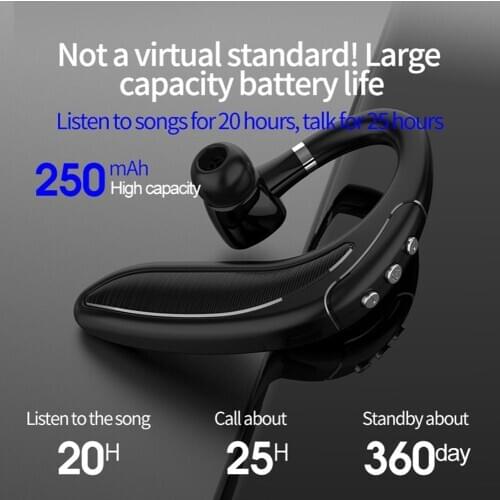 Handsfree Wireless Business Bluetooth Earphone Stereo Headset with Microphone Business Bluetooth Headphones For Driving Hot Sale