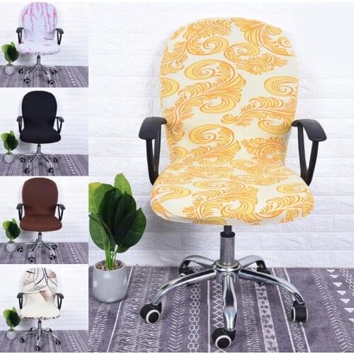 Spandex Office Chair Covers Elastic Armchair Seat Cover Rotating Lift Computer Chair Slipcover Strech Silla Gamer Seat Protector