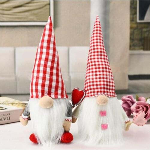 Valentines Day Doll Home Decoration Doll Children Plush Toys Valentines Day Gift Love Doll Party Supplies