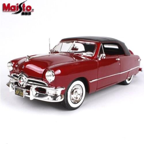 Maisto 1:18 1950 Ford Soft Top car alloy car model simulation car decoration collection gift toy Die casting model boy toy