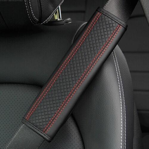 Car Seat Belt Cover Pad Auto Seat Strap Case Safety Belt Leather Shoulder Protective Pad for for Car Seat Belt Baby Child