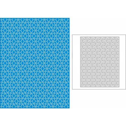 New 2021 Filling Diamonds Spotted Panel Metal Cutting Dies for Scrapbooking and Card Making Background Embossing Craft No Stamps