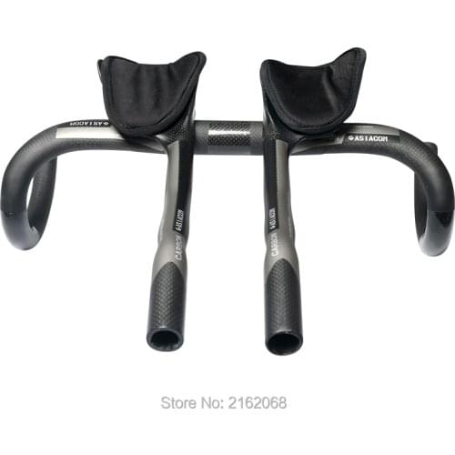 New arrival ASIACOM TT style road bicycle triathlon trial matte 3K full carbon fibre bike extended rest handlebar Free shipping
