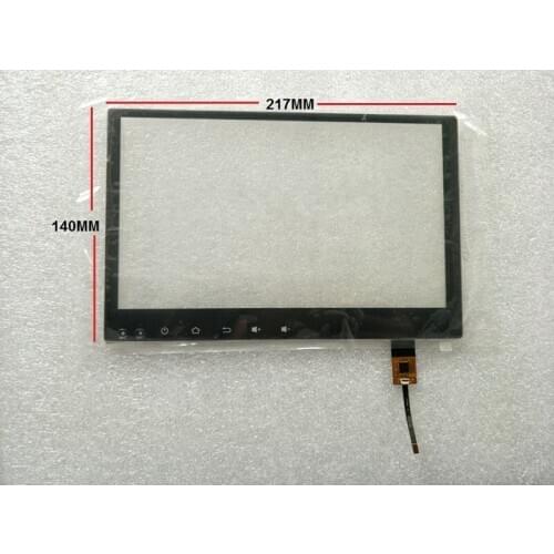 New 9 inch touch screen 6 pin 217*140 MM for car dvd gps Capacitive touch screen
