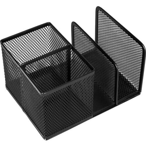 DELI Oficina Organizador Escritorio Papeleria Office Metal Mesh Magazine Holder Student Stationery Organizer Office Accessories