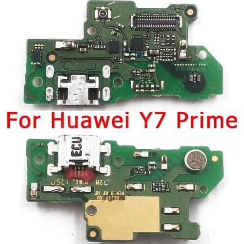 Original USB Charge Board for Huawei Y7 Prime Y7Prime Charging Port Dock Connector Flex Cable Replacement Spare Parts
