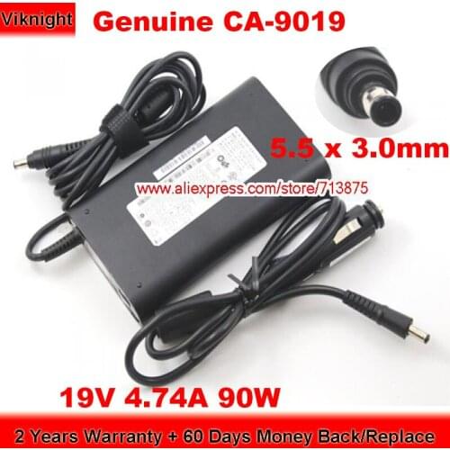 Genuine CA-9019 90W Charger 19V 4.74A AC Adapter for Samsung 940X with 5.5 x 3.0mm Plug Power Supply