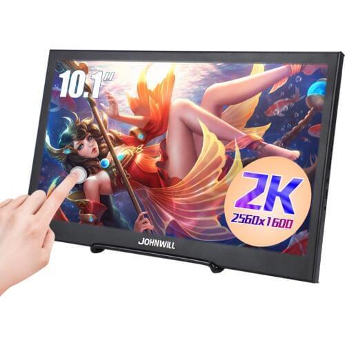 10.1 inch 2K 2560*1600 IPS Touch Screen Portable Gaming Monitor LED LCD Displays PS3/4 Xbox360 Tablet Display for Windows 7 8 10