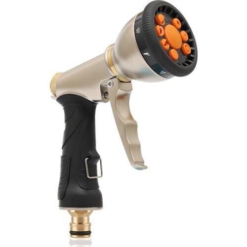 Garden Hose Nozzle Sprinkle Tools Household Water Gun Alloy Sprayer Pressure Car Washer Idropulitrice Gartenwerkzeuge Jardin