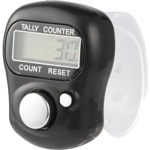 Clicker 4 Digit Number Counters Plastic Shell Hand Finger Display Manual Counting Tally Clicker Timer Soccer Golf Counter dropsh