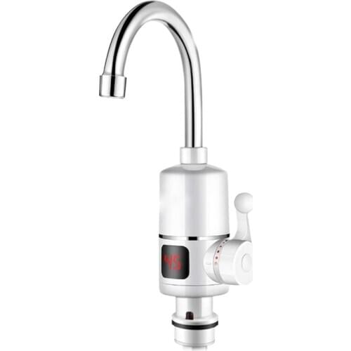 3000W Instant Tankless Electric Hot Water Heater Faucet Kitchen Instant Heating Tap Water Faucet with LED Digital Display EU Plu