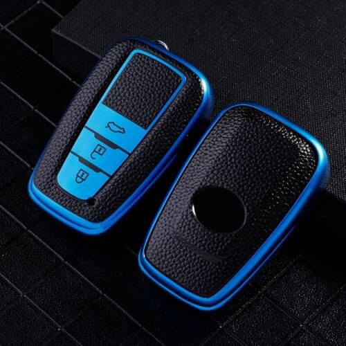 TPU Soft Car Key Cover For Toyota C-HR Prius 2017 2018 2019 Camry RAV 4 Smart Key Case Leather Style Remote Protector Case