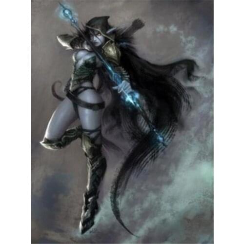 World Of Warcraft DIY Embroidery 11CT Cross Stitch Kits Needlework Craft Set Cotton Thread Printed Canvas Home Wholesale