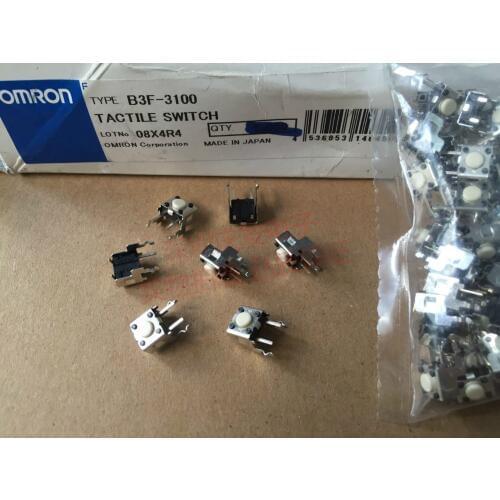 Japan original OMRON 2 foot with stand side touch switch B3F-3100 0.98N side insert 2 feet