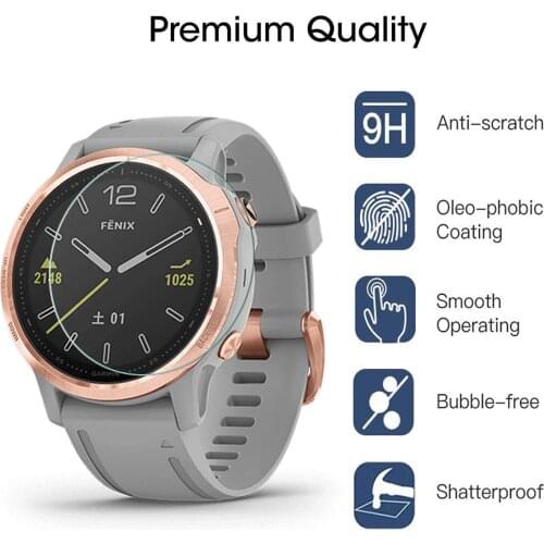 Tempered Glass Screen Protector For Garmin Fenix 6S Accessories