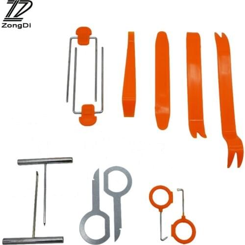 ZD 12Pcs Car Panel Pry Tool Audio disassembly tool For VW polo passat b6 Lada granta Mazda 3 6 cx-5 Renault duster Accessories