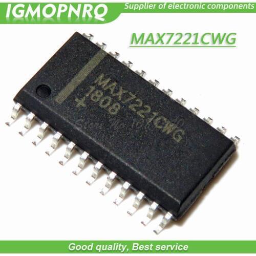 10PCS MAX7221CWG MAX7221CW MAX7221C MAX7221 SOP New Original Free Shipping