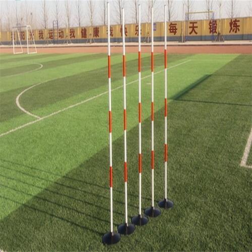 120cm Multipurpose Football training pole Driving car trainging rod School test vertical stick with rubber base 5pcs/set