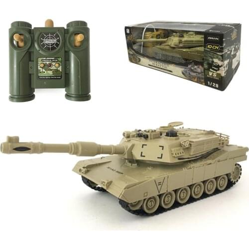 2.4G RC Tank US M1A2 Army Battle Tank R/C Military Vehicles With Roatating Turret And Sound 9CH Tank Model Army Toy Tank For Kid