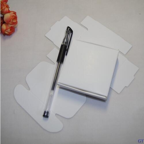 20pcs/lot 9.5x9.5x3cm White Wedding Candy Chocolate Gift Packaging Kraft Paper Box Event Party Bakery Baking Diy Soap Packing