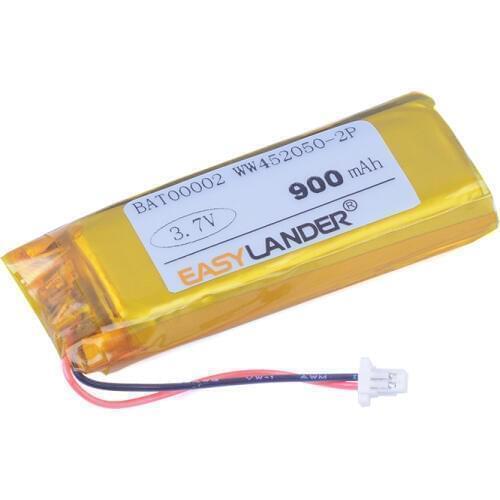 High capacity LIP451949-2P WW452050-2P 3.7V 900mAh li-Polymer Battery For Cardo Scala Rider G4 G9 G9x earphone ZN452050PC-1S2P