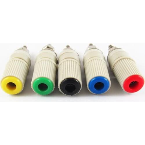 4mm Copper Insulated Binding Post 24A 30VAC-60V DC Power Connector 5 Colors Lot