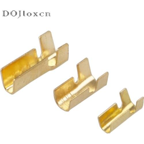 50 Pcs U Shaped Crimping Terminal H62 Brass Wire Buckle Connector Wiring Head 452-1 452-2 451-3 0.2-2mm2