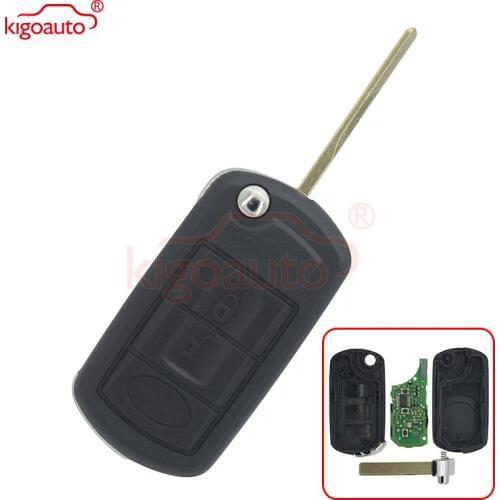 Kigo auto Flip remote car key 3button 434Mhz ID46 chip HU92 key blade for Landrover LR3 remote key