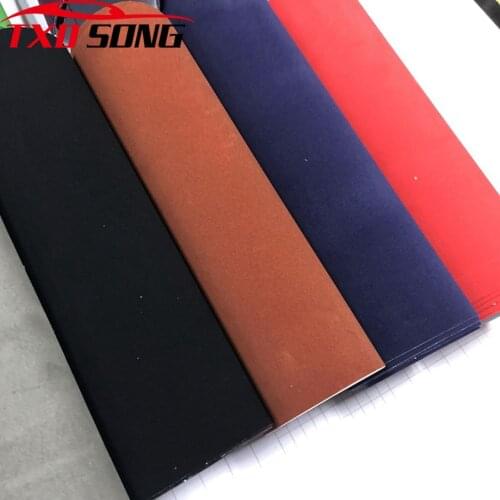 Black brown red Velvet Fabric Velvet Film Suede Film Car Sticker With Bubble Car Interior Sticker Car Body Decoration Sticker