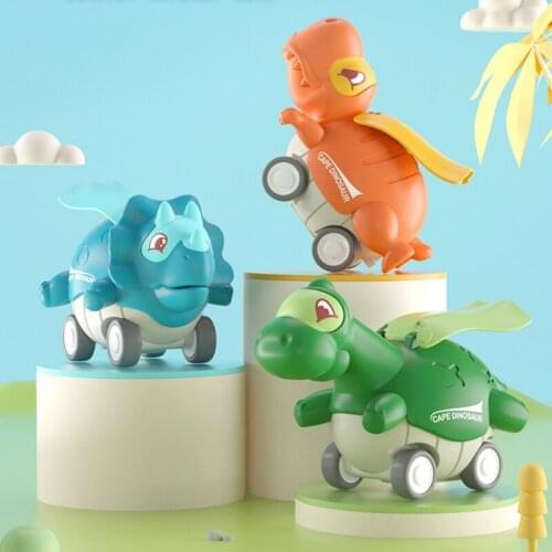 Dinosaur Toys Car for Boys Push and Go Toys Car for Kids and Toddlers Pull Back Vehicles Dinosaur Roadster Party Favors
