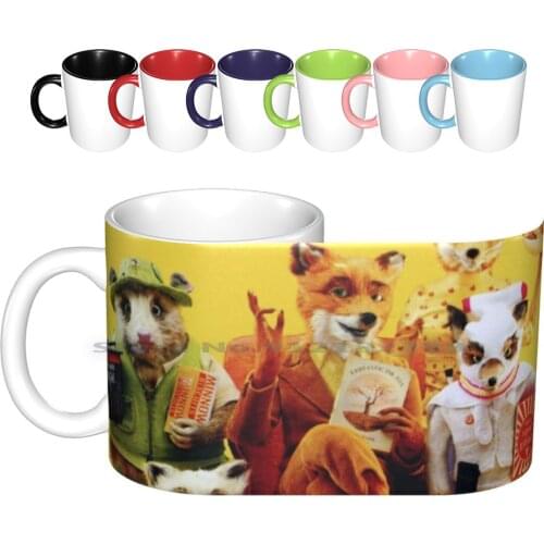 Fantastic Mr Fox Family Yellow Ceramic Mugs Coffee Cups Milk Tea Mug Funny Fantastic Mr Fox Movie Mr Fox Fantastic Movie Yellow
