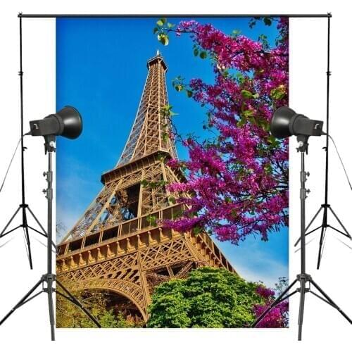 150x220cm Paris Eiffel Tower Photo Background Architectural Landscape Backdrop Studio Photography Backdrop
