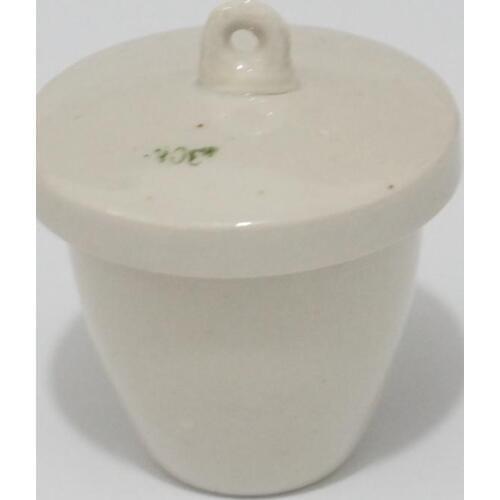 Lab Porcelain Crucible 30ml Ceramic crucible With Cover