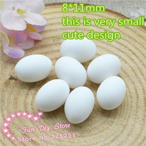 Resin small cute 3D duck egg crafts for decoration 50pcs/lot 8*11mm