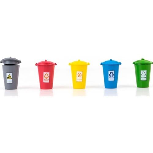 HO N Scale Model Street Trash Can Micro Landscape DIY Material Accessority Trash Garbage Rubbish Bin