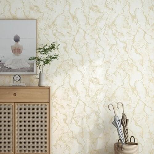Modern Solid Color Khaki Beige Wall Papers Waterproof PVC Imitate Marble Wallpaper For Living Room Bedroom Walls papel de parez