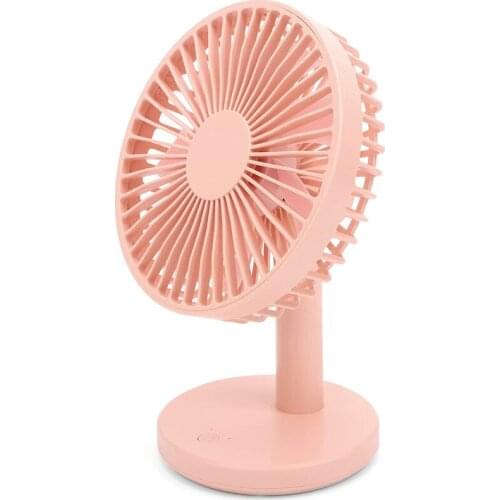 Mini Table USB Fan Small Desktop Portable Personal 3 Speeds Strong Airflow Whisper Quiet Office Home Bedroom Black Pink White