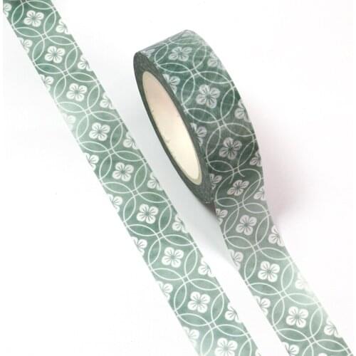NEW 10pcs/Lot Decorative Cute Spring Geometry Washi Tapes DIY Scrapbooking Planner Masking Tape Kawaii Japanese Stationery