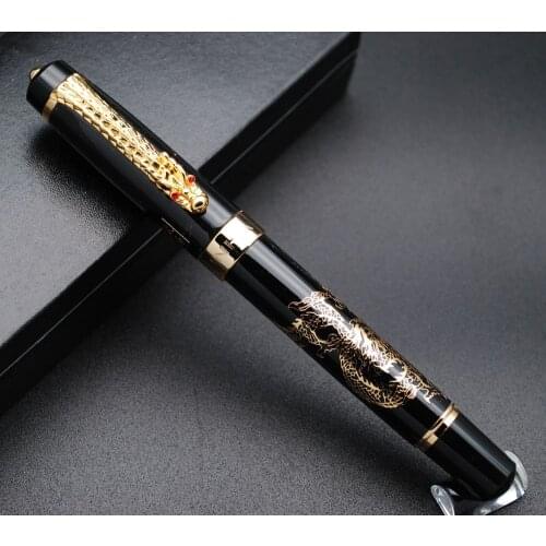 JINHAO Golden Relievo CHUAN REN Fountain Pen M Nib
