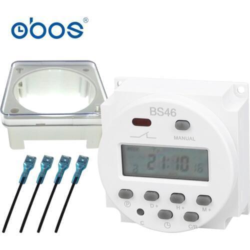 Good quality good service weekly digital timer power outage memory programmable time switch waterproof dustproof shell 4 wire